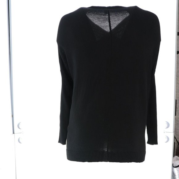 NWT SKINNYGIRL SUNDAZED‎ MOUJ CARDIGAN SWEATER BLACK SMALL - Picture 6 of 14